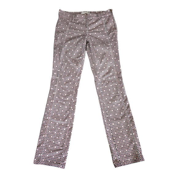 Tory Burch Patterned Straight Leg Pants – Size 28 – Cotton Stretch Blend - Picture 4 of 10